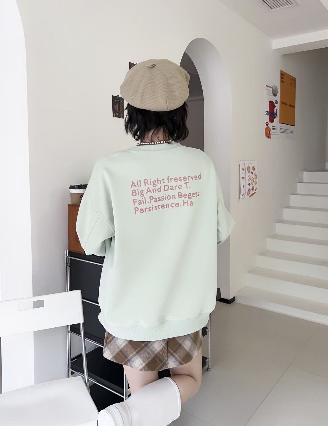 【tops】プリントスウェット W10540