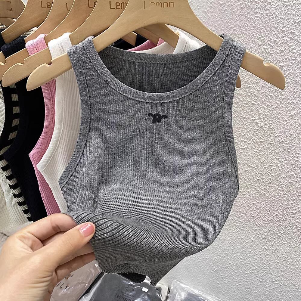 【tops】ノースリーブニットトップス M21880