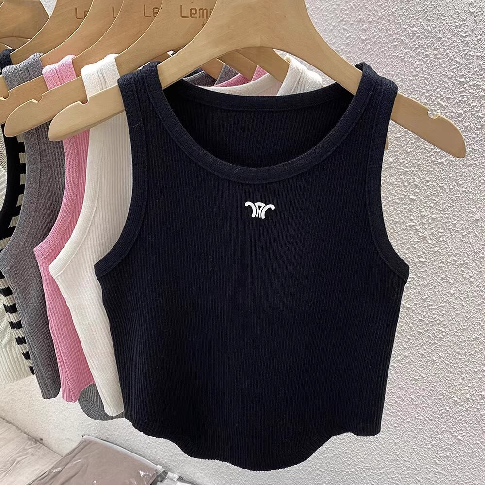 【tops】ノースリーブニットトップス M21880