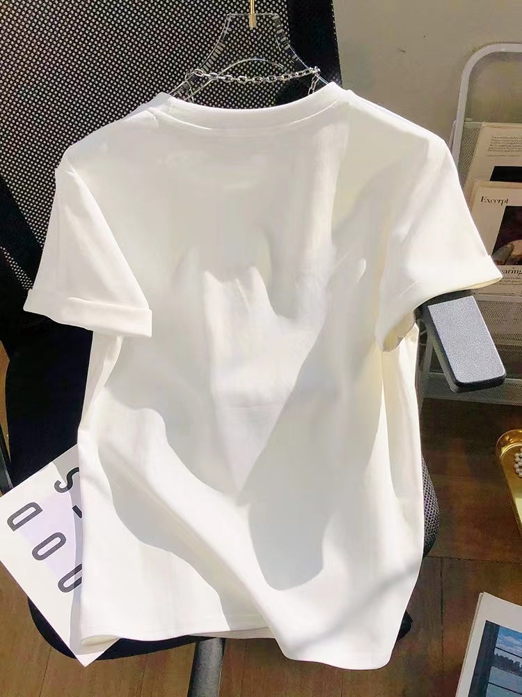 【Tops】2色選択可Tシャツ W12420
