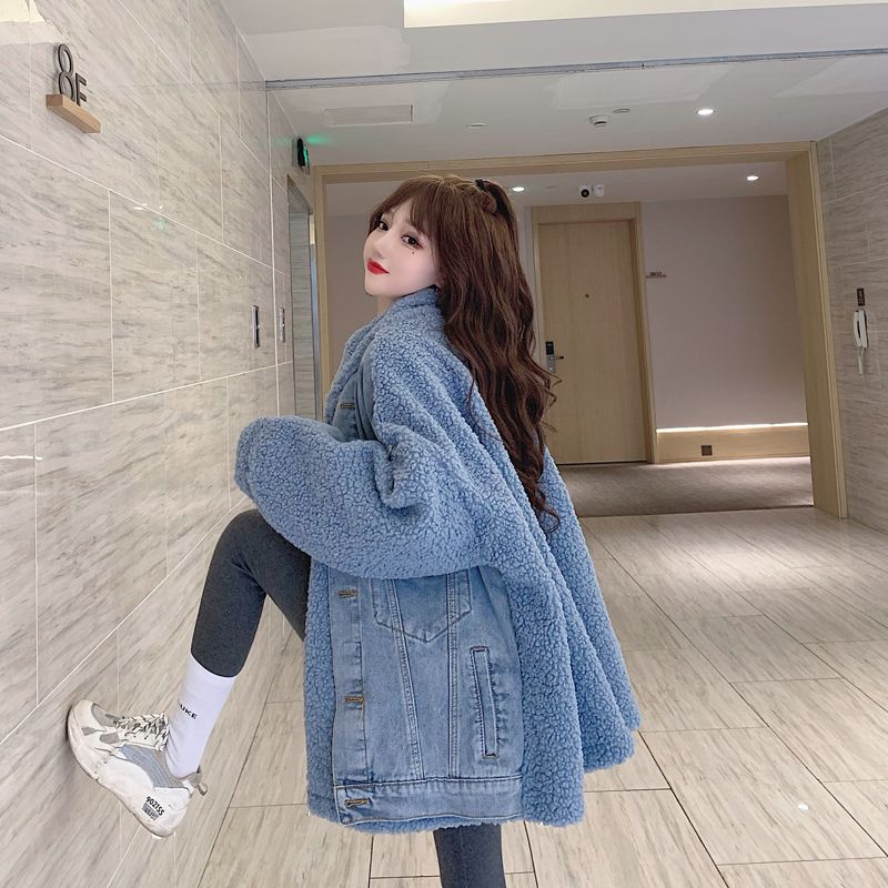 【Outer】切替ゆったりデニムジャケット2色展開 Z-6277