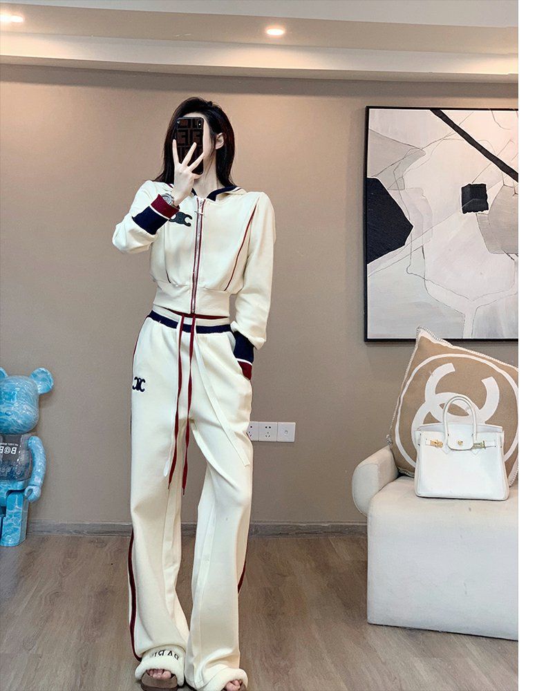 【Set】パーカー + パンツ2点セット T01208