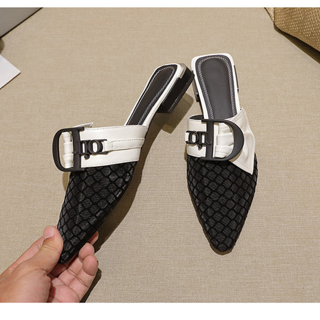 【Shoes】チュールスリッパ W13621