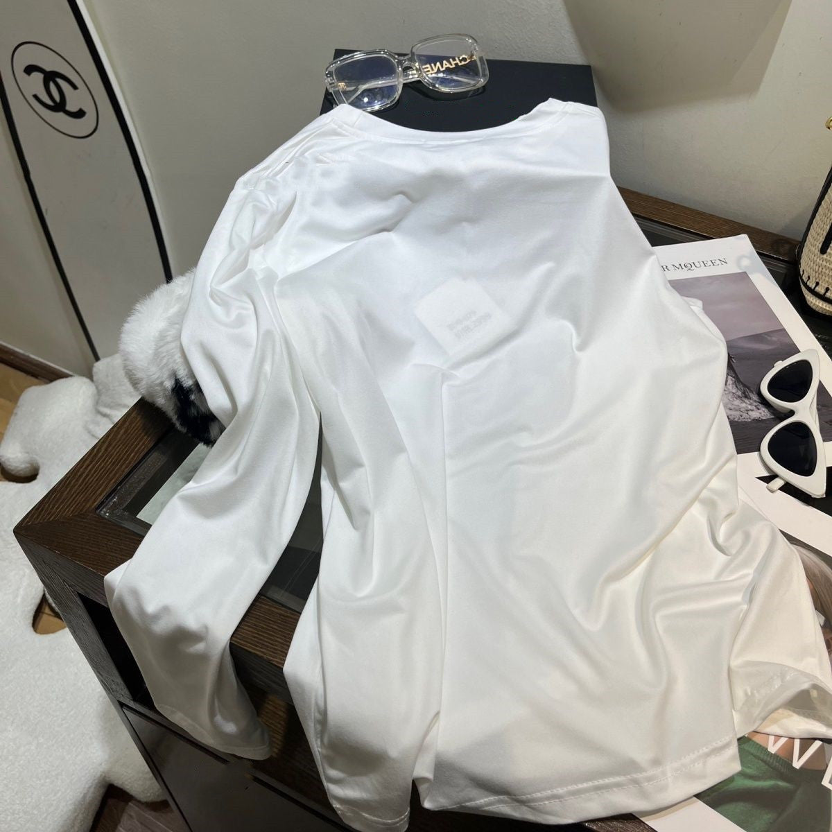 【Tops】ゆったり長袖Tシャツ W13637