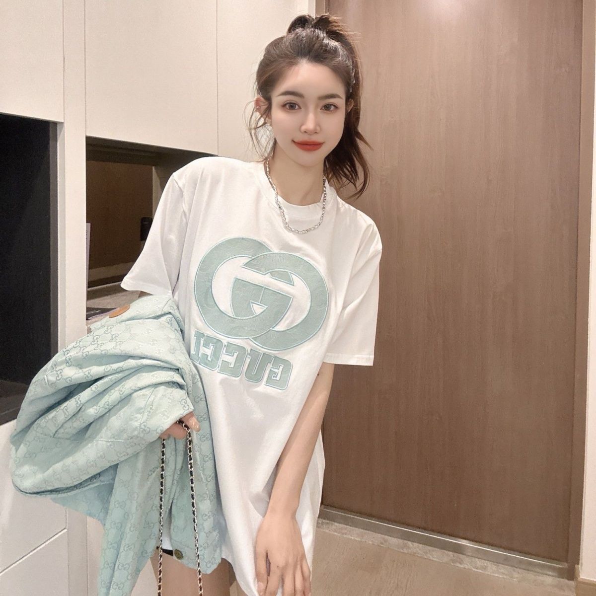 【Tops】レタープリントTシャツ T01571