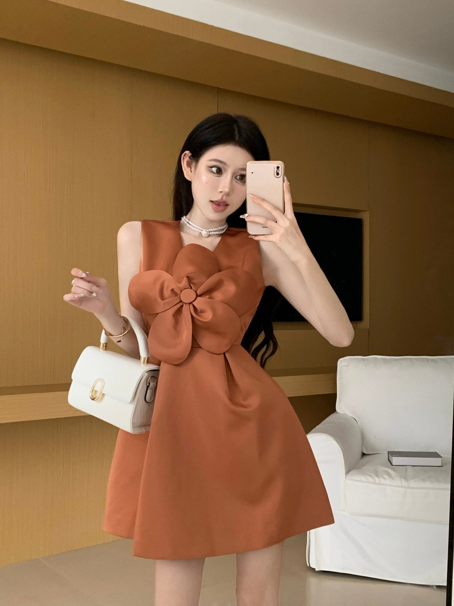 【Dress】フラワーデートワンピース W12776