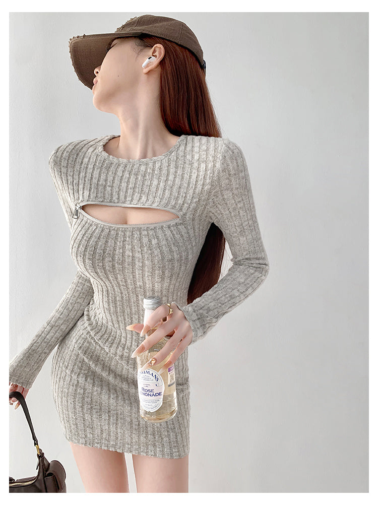 【Dress】6色展開タイトワンピース W13798