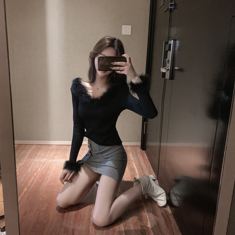 【Tops】セクシーニット W13518