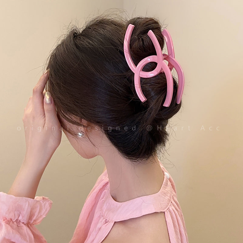 【雑貨】4色ヘアクリップアクセサリー W14063