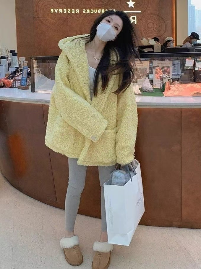 【Outer】厚手ラムウールコート W14659