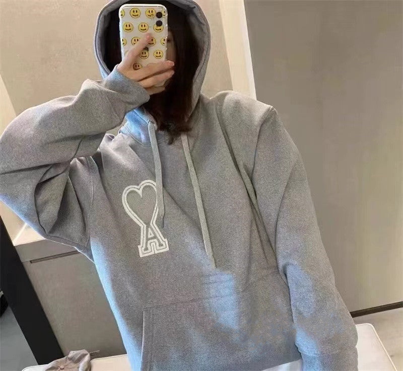 【Tops】6色展開カジュアルフーディー W13561