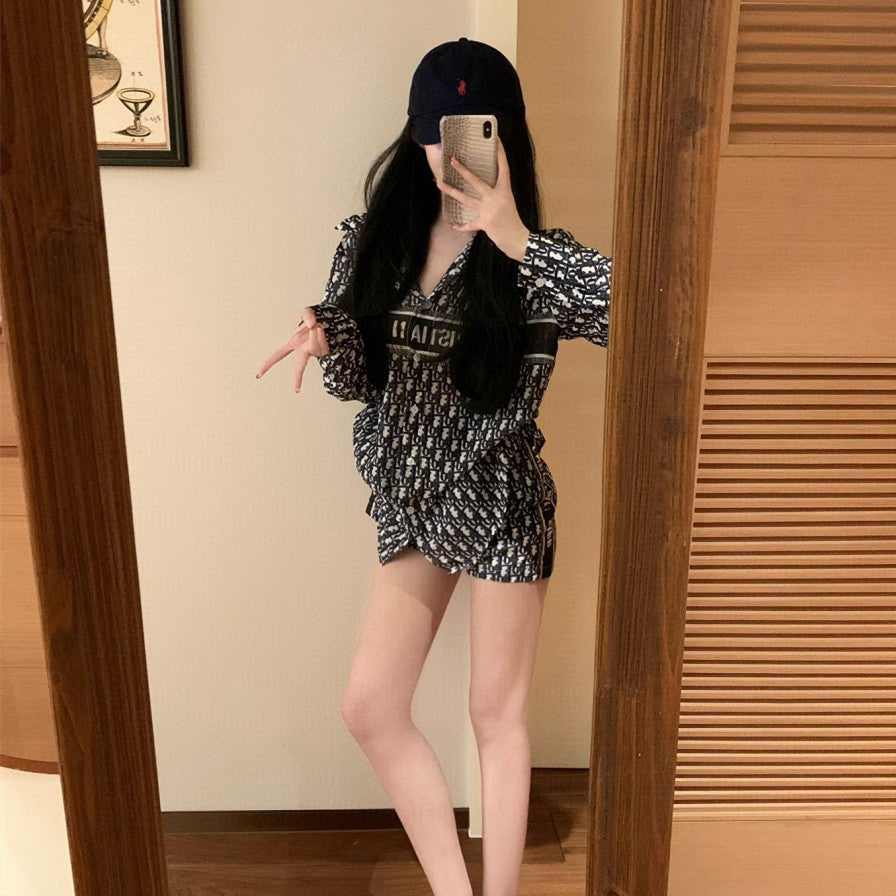 【Set】2点セット シャツ + パンツ W12251