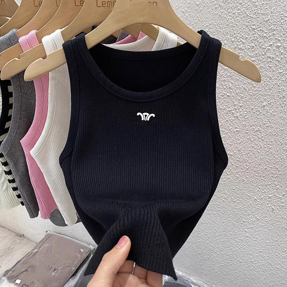 【tops】ノースリーブニットトップス M21880