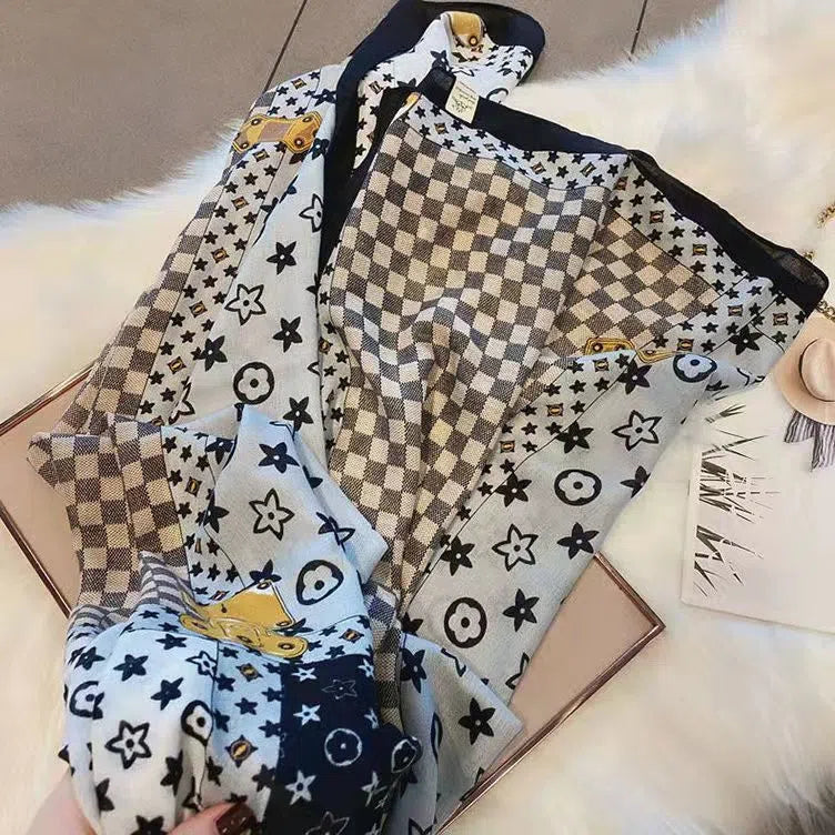 【雑貨】新入荷~人気シック柔らかいマフラー2色展開 W-3904