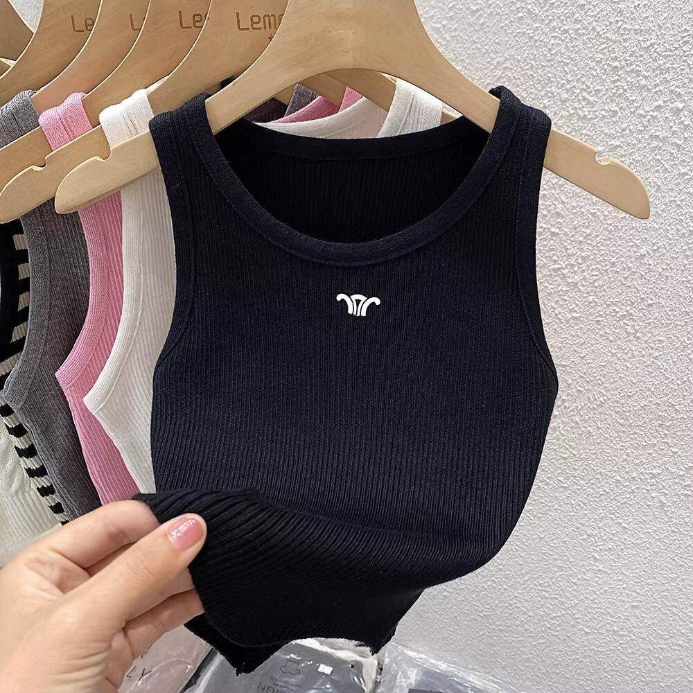 【tops】ノースリーブニットトップス M21880