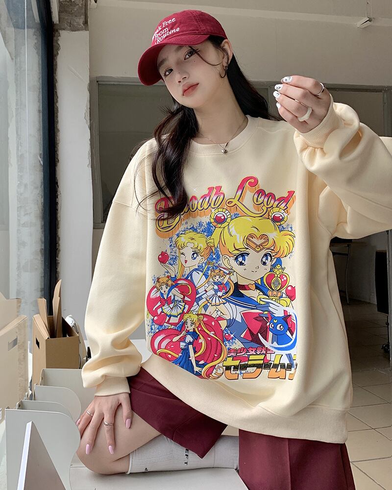 【tops】プリントプルオーバー T0107