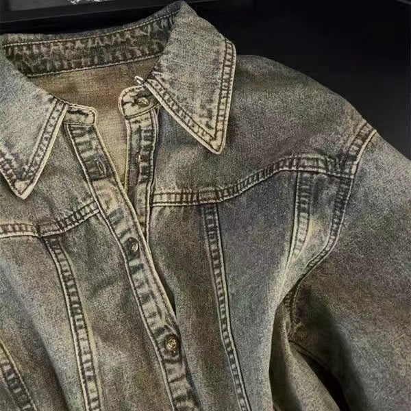 【Outer】ファーデニムジャケット W13496