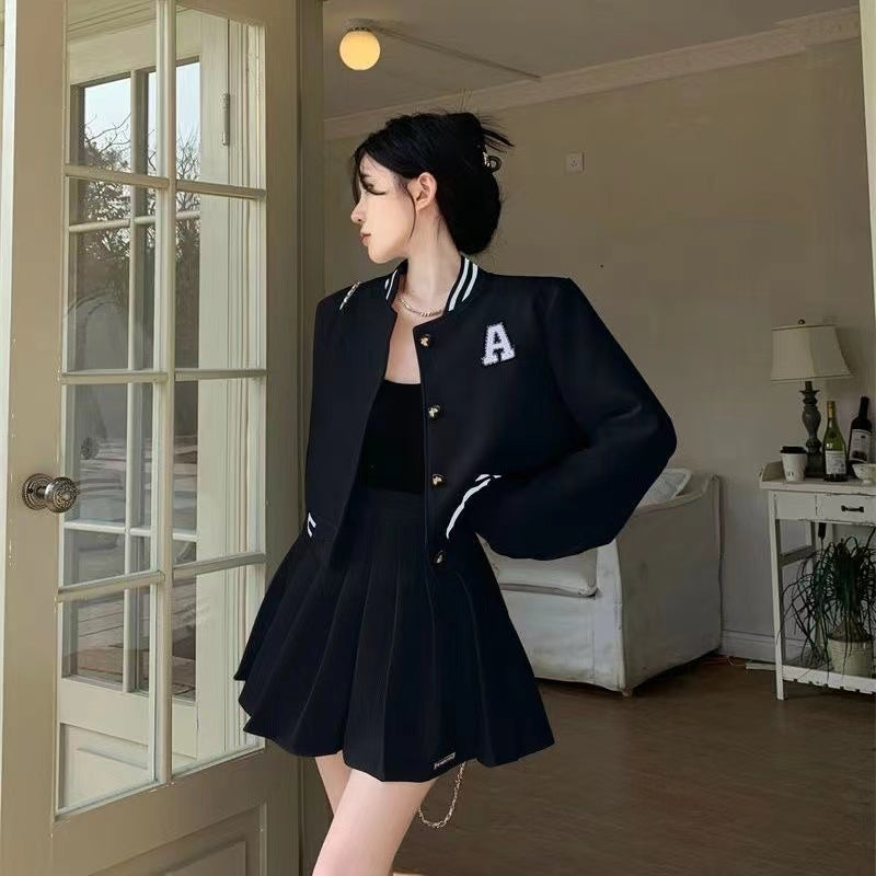 【Set】新作アイテム2点セット スタジャン+ スカート W11412