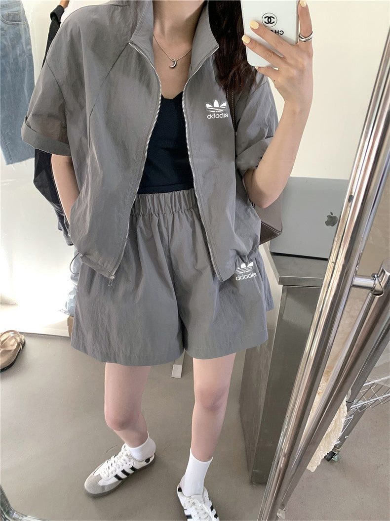 【Set】5色展開カジュアル2点セット  W12675