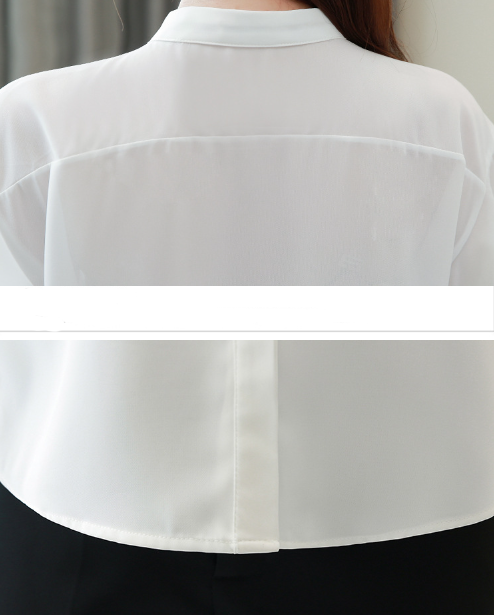 【Tops】新作アイテム~韓国ファッションins風フリル夏シフォンブラウス2色展開 W-5375