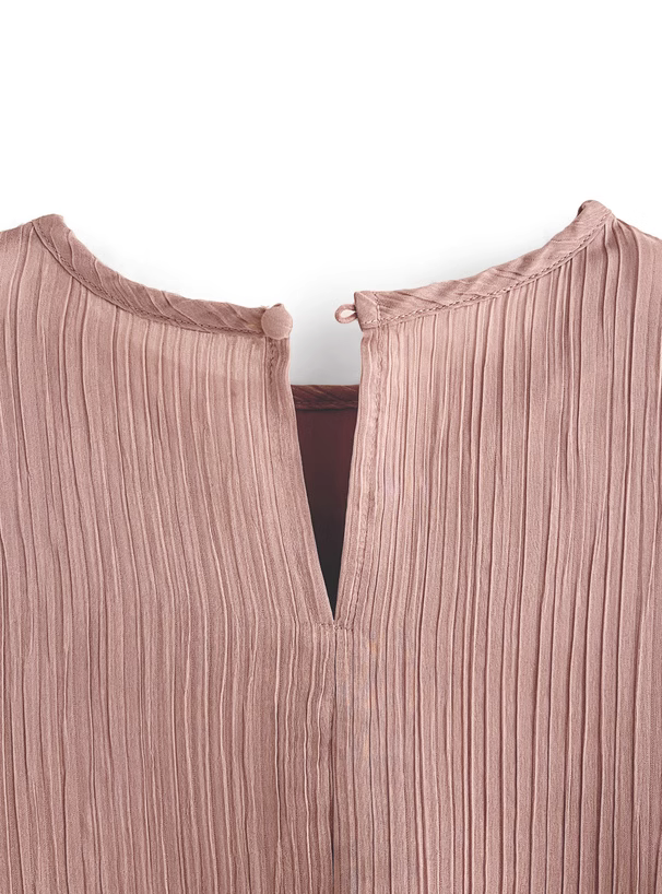 【Tops】袖スリットシアーブラウス W7901