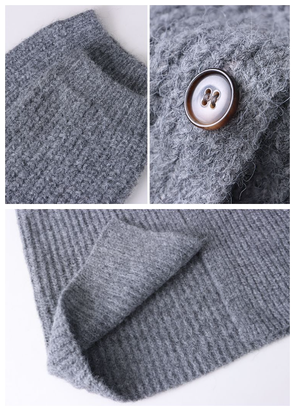 【Outer】ニットカーディガンロング丈 W8199