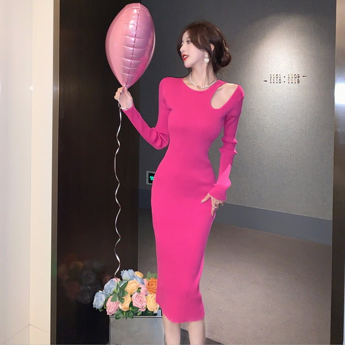 【Dress】透かし彫りフェミニンワンピース Z-6217