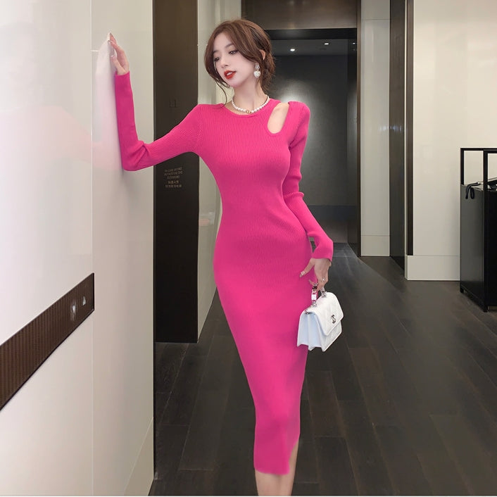 【Dress】透かし彫りフェミニンワンピース Z-6217