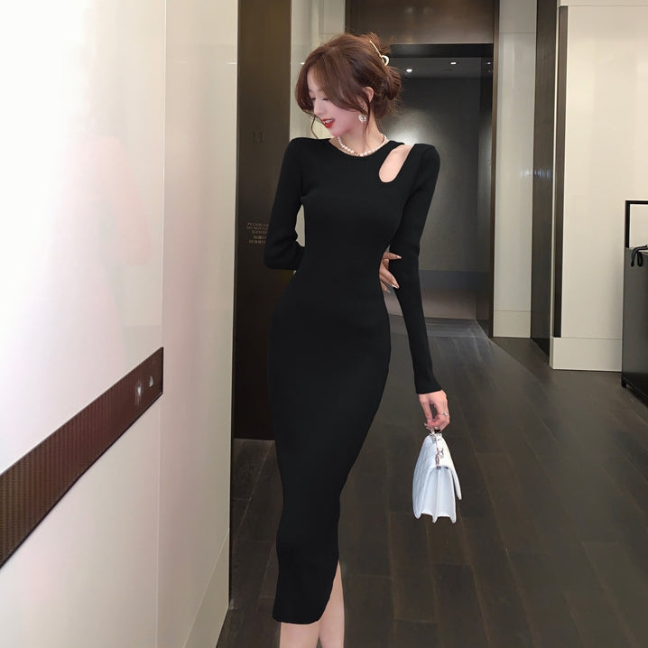 【Dress】透かし彫りフェミニンワンピース Z-6217