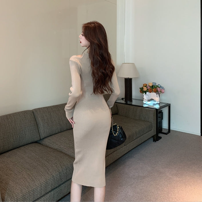 【Dress】透かし彫りフェミニンワンピース Z-6217