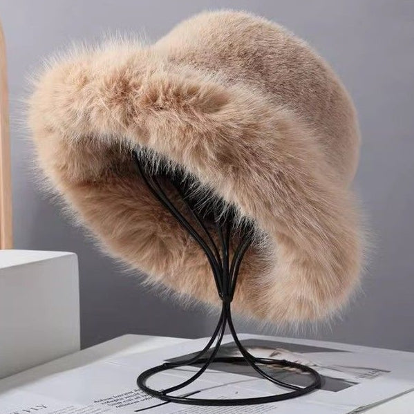 【雑貨】新作アイテム~ファー付きバケットハット Z-6221