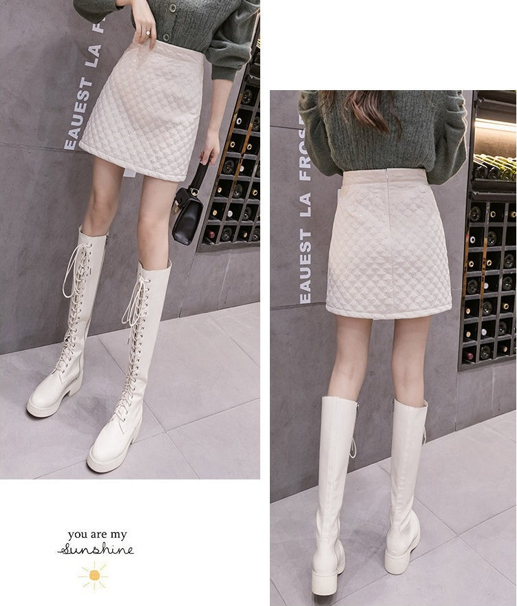 【Bottms】新入荷~キルティングスカート Z-6306