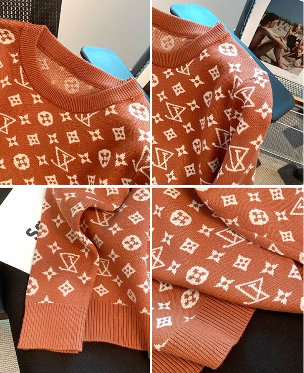 【Tops】新作アイテム~ジャカードニットセーター W9691