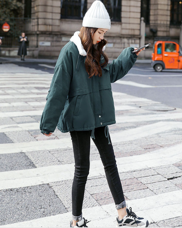 【Outer】新入荷~厚手裏起毛ブルゾンジャケット W9702