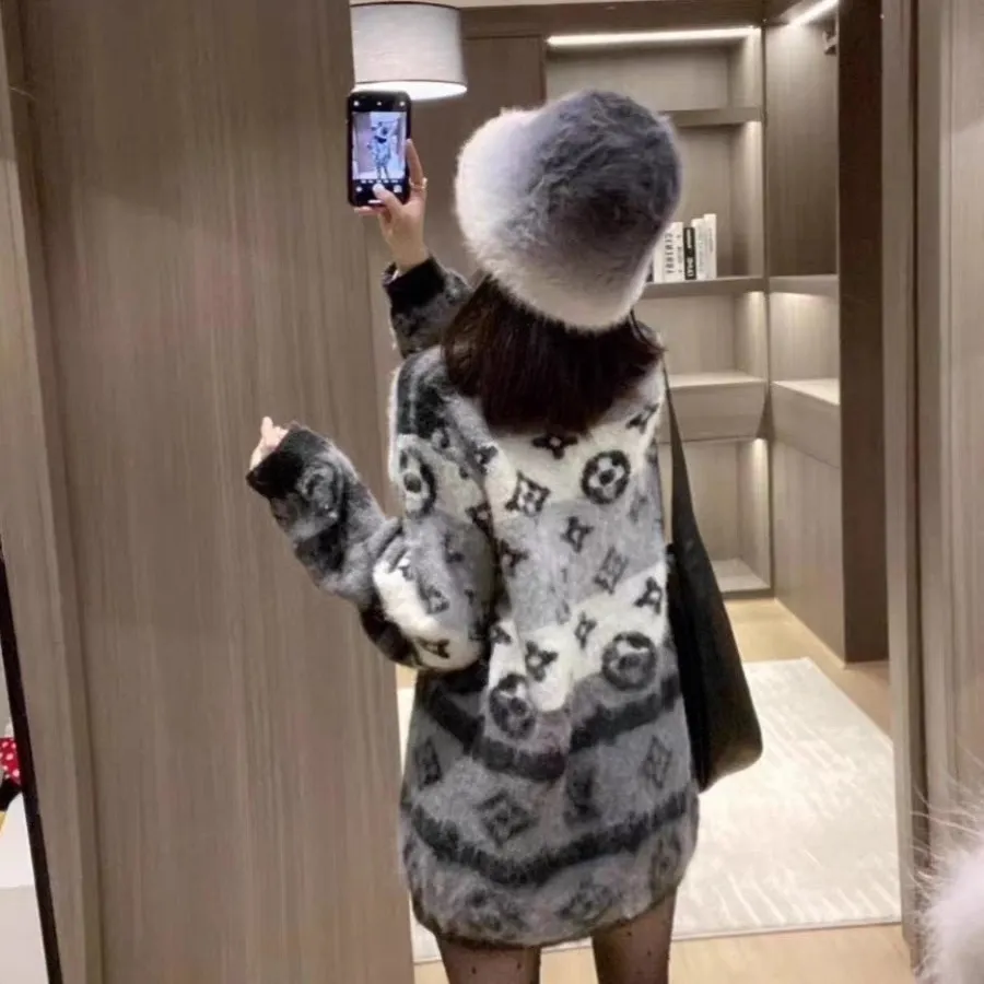 【Tops】フレンチレトロ風ニットセーター Z-6422