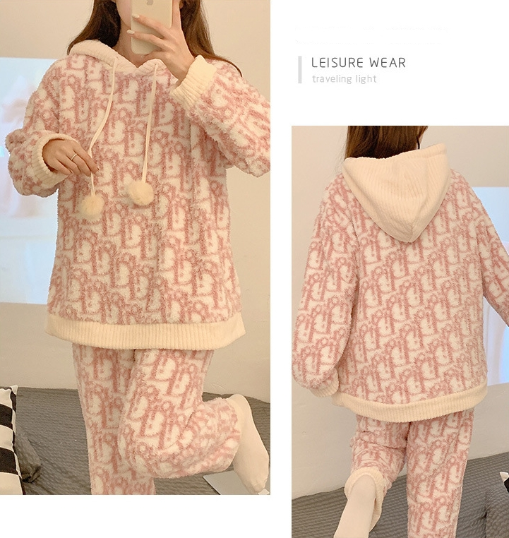 【Roomwear】新入荷~温かいボアパジャマ人気ルームウェア Z-6433