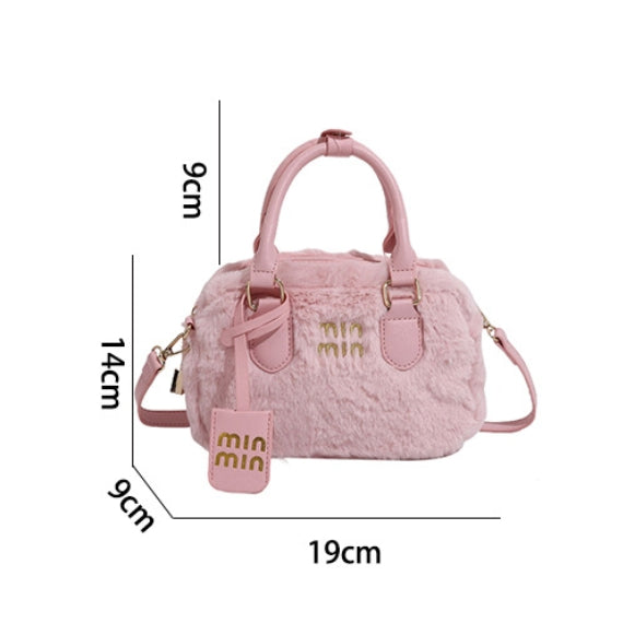 【雑貨】ふわもこ可愛いファーショルダーバッグ Z-6471