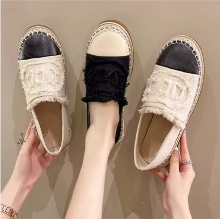 【Shoes】スリッポンフラットシューズ W10048