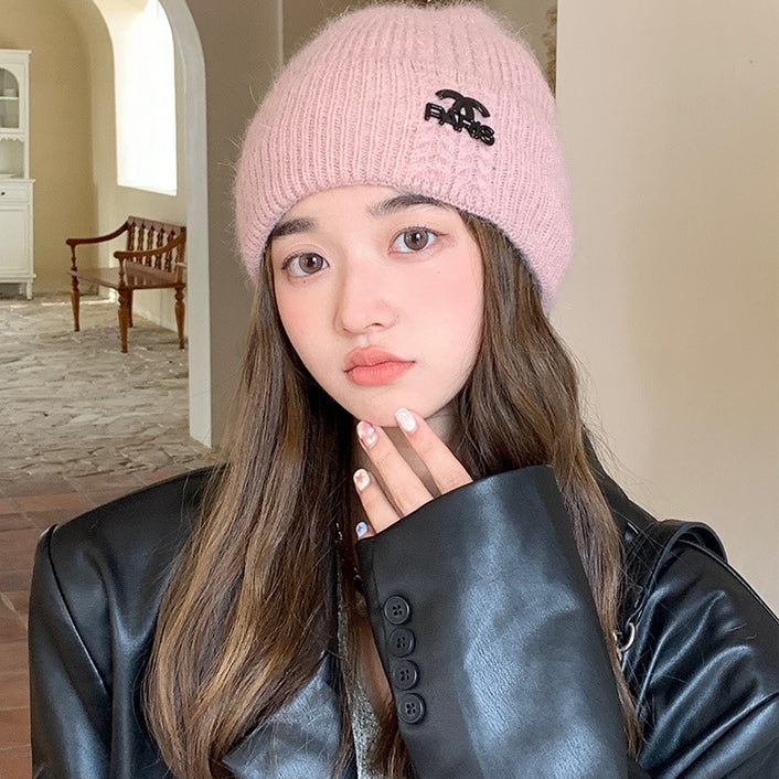 【雑貨】小顔ニット帽子6色選択可 Z-6587