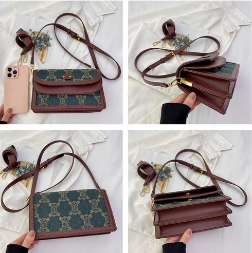 【雑貨】PU切替バッグ W10266