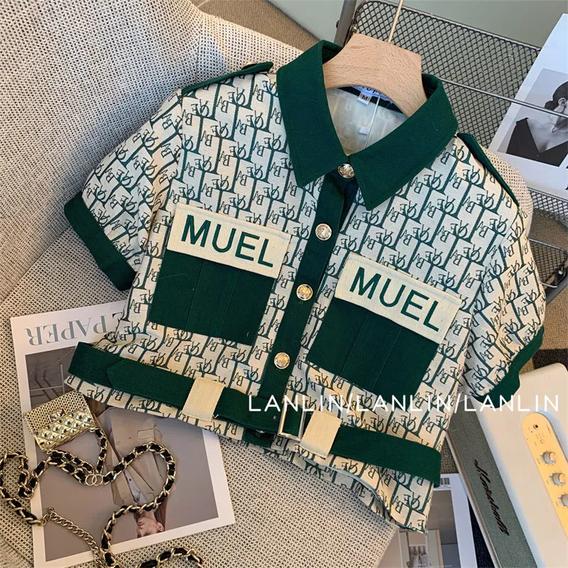 【Set】半袖ジャケット + スカート2点セット Z-6753