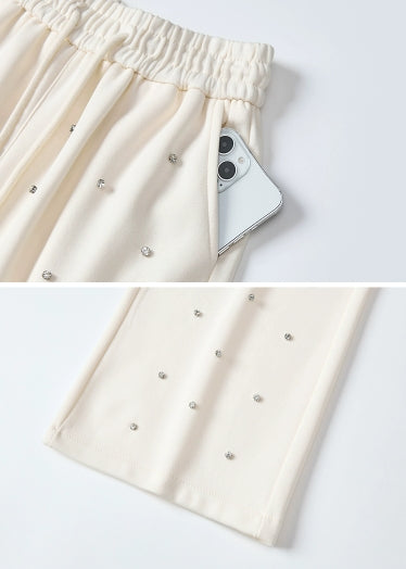 【Bottoms】ダイヤモンドワイドパンツ W10659