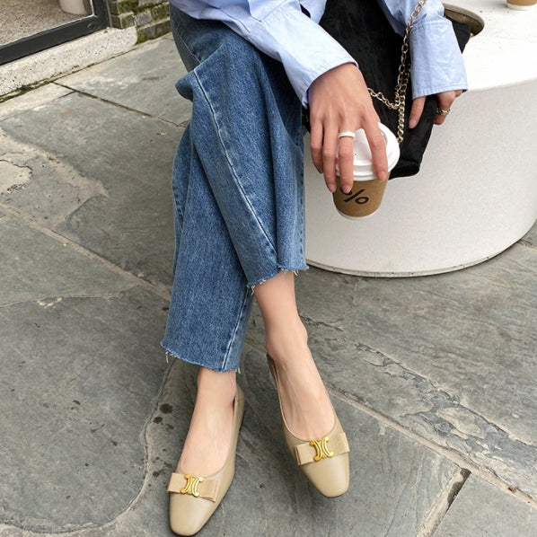 【Shoes】4色展開~フェミニン春夏フラットシューズ Z6793