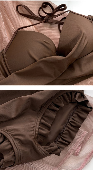 【水着】 水着リゾート3点セット W10920