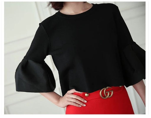 【Tops】新入荷~ニットブラウス W10953