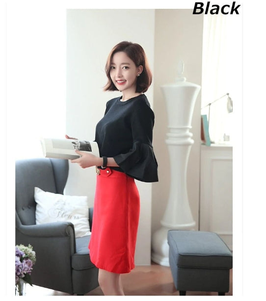 【Tops】新入荷~ニットブラウス W10953