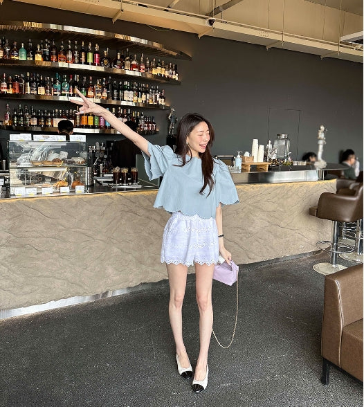 【Tops】スウィート夏シャツ W11448