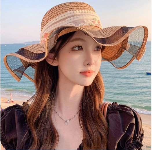 【雑貨】紫外線対策UVサンバイザー帽子 W11564