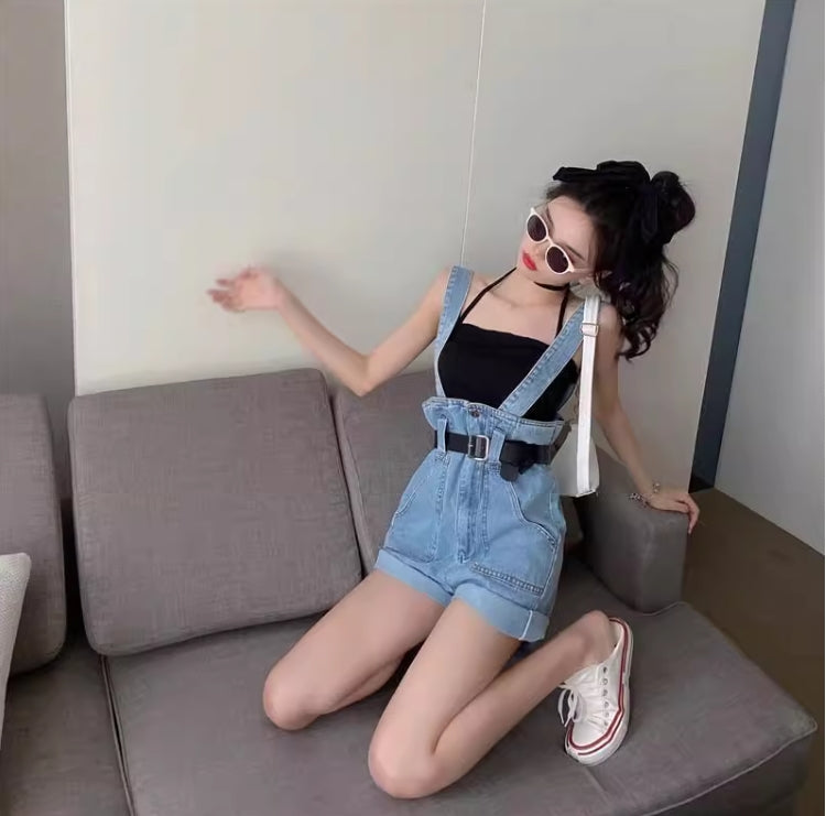 【Bottoms】夏サロペット W12388