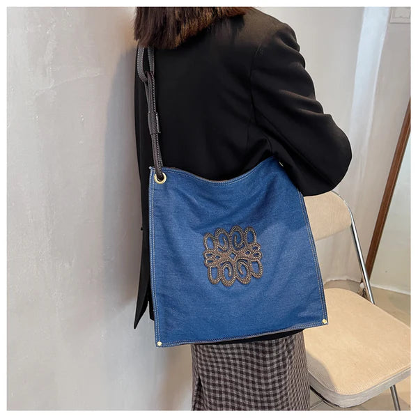 【雑貨】大容量ショルダーバッグ W12578